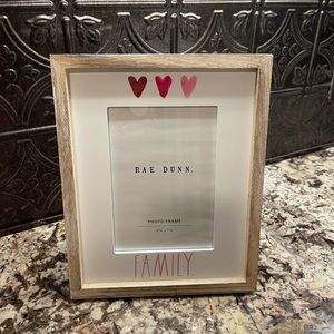 NWT Rae Dunn wooden FAMILY frame